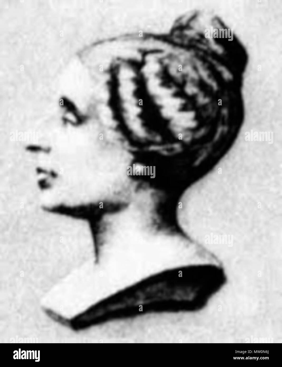 . Inglés: Sophie Germain (1776-1830), matemático francés . A partir del siglo XIX. Autor desconocido 567 Sophie Germain Foto de stock