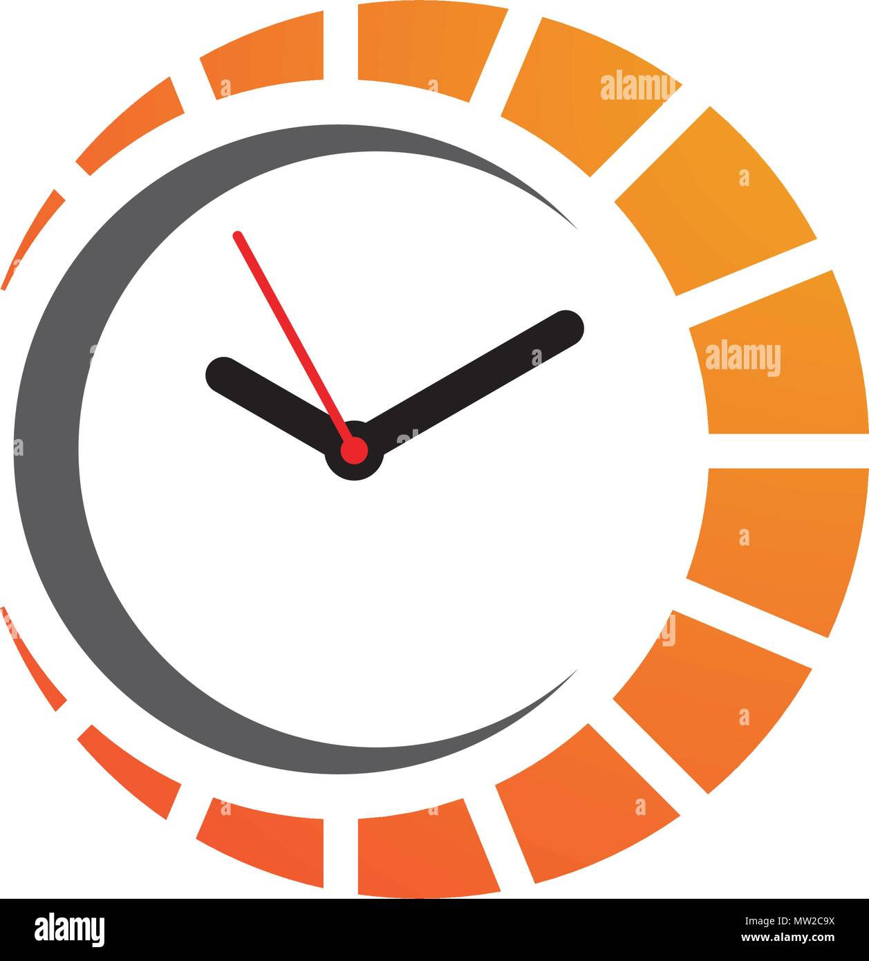 Icono de velocidad de reloj ilustración vector plantilla de diseño