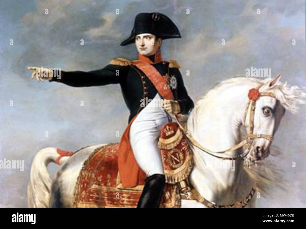. Inglés: Napoleón Bonaparte Italiano: L'Imperatore Napoleone . Siglo xix 437 Napoleone Bonaparte Foto de stock