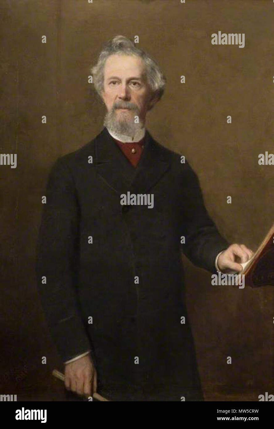 . Inglés: El conductor William Stockley (1829-1919), retrato de Henry Turner Munns (1832-1898) . Henry Turner Munns (1832-1898) 649 William Stockley por Henry Turner Munns Foto de stock
