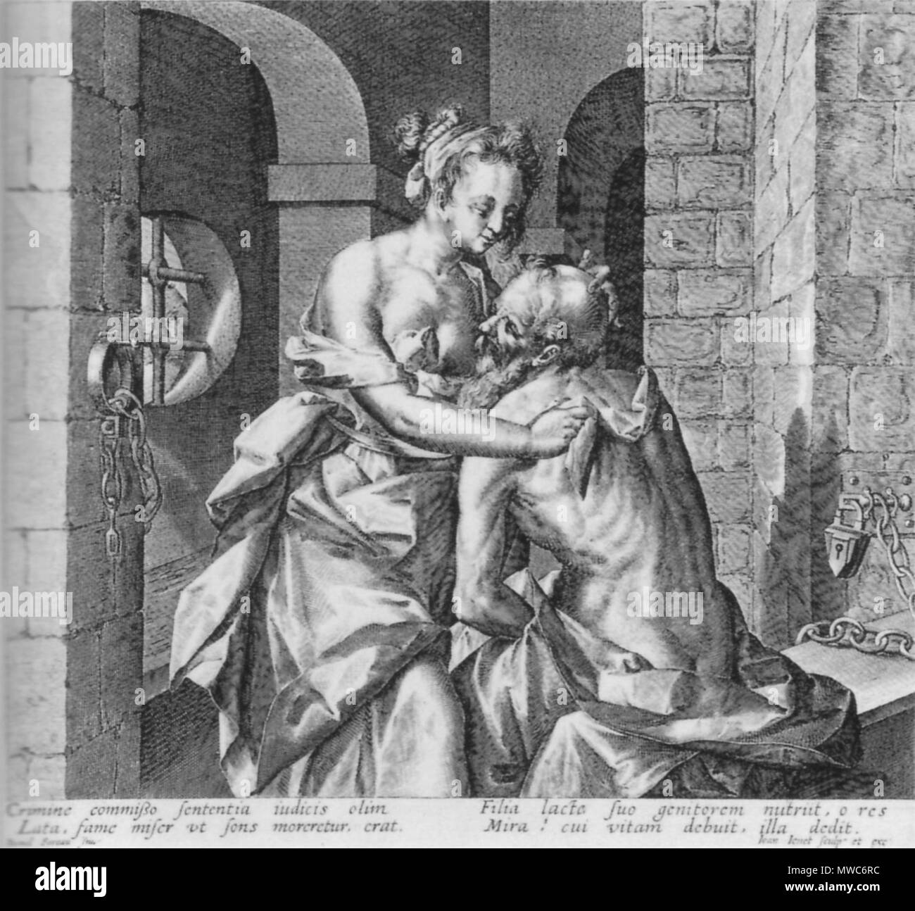 . Caritas Romana 112 Caritas Romana stich Fotografía de stock Alamy