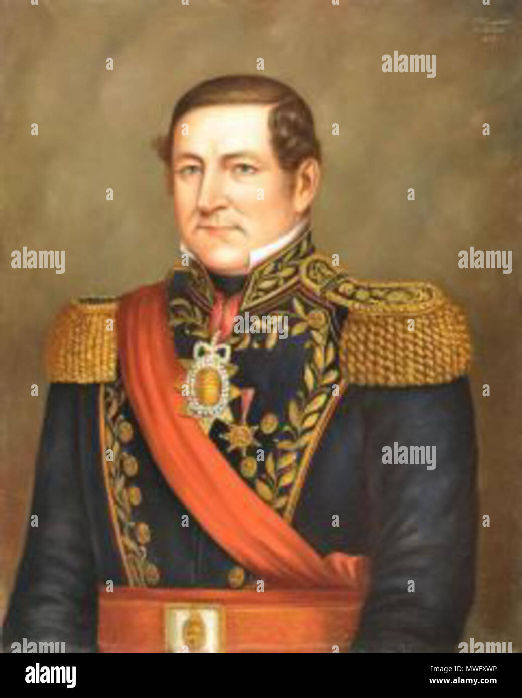 . Inglés: Argentino . 1873 327 Juan Manuel de Rosas Foto de stock