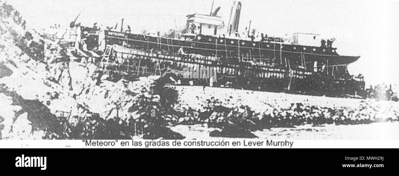 . Español "Escampavía Meteoro" de esta nave, de 150 pies de eslora, fue diseñada para el