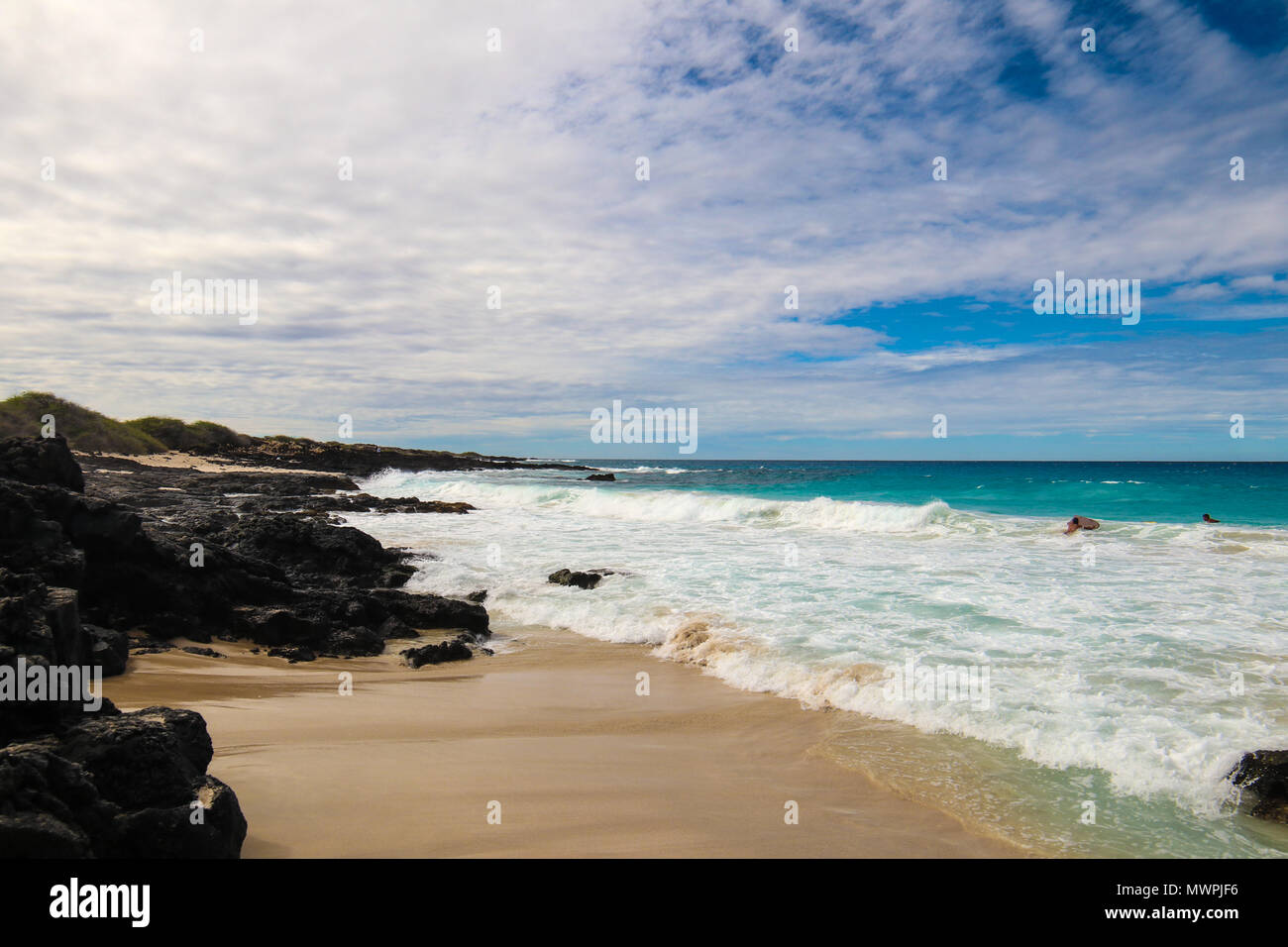 Uno de los más bellos y altamente valorados en el mundo - playas playa de Wailea, Maui, Hawaii, EE.UU. Foto de stock