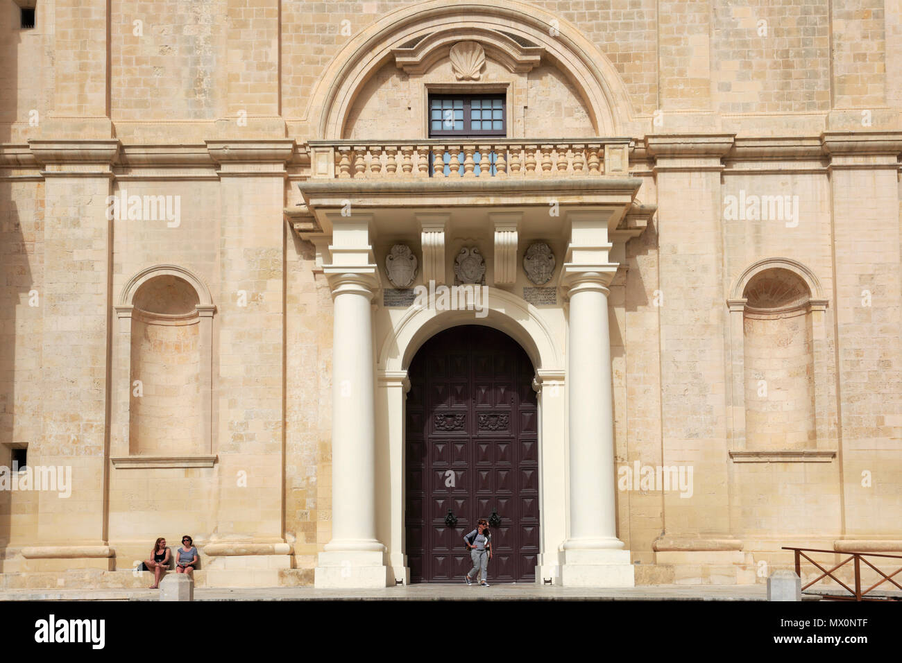 La iglesia concatedral de San Juan, Valletta, Malta Foto de stock