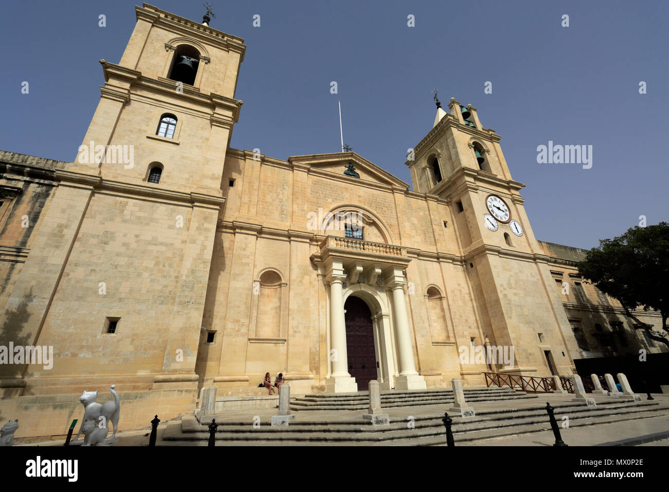 La iglesia concatedral de San Juan, Valletta, Malta Foto de stock