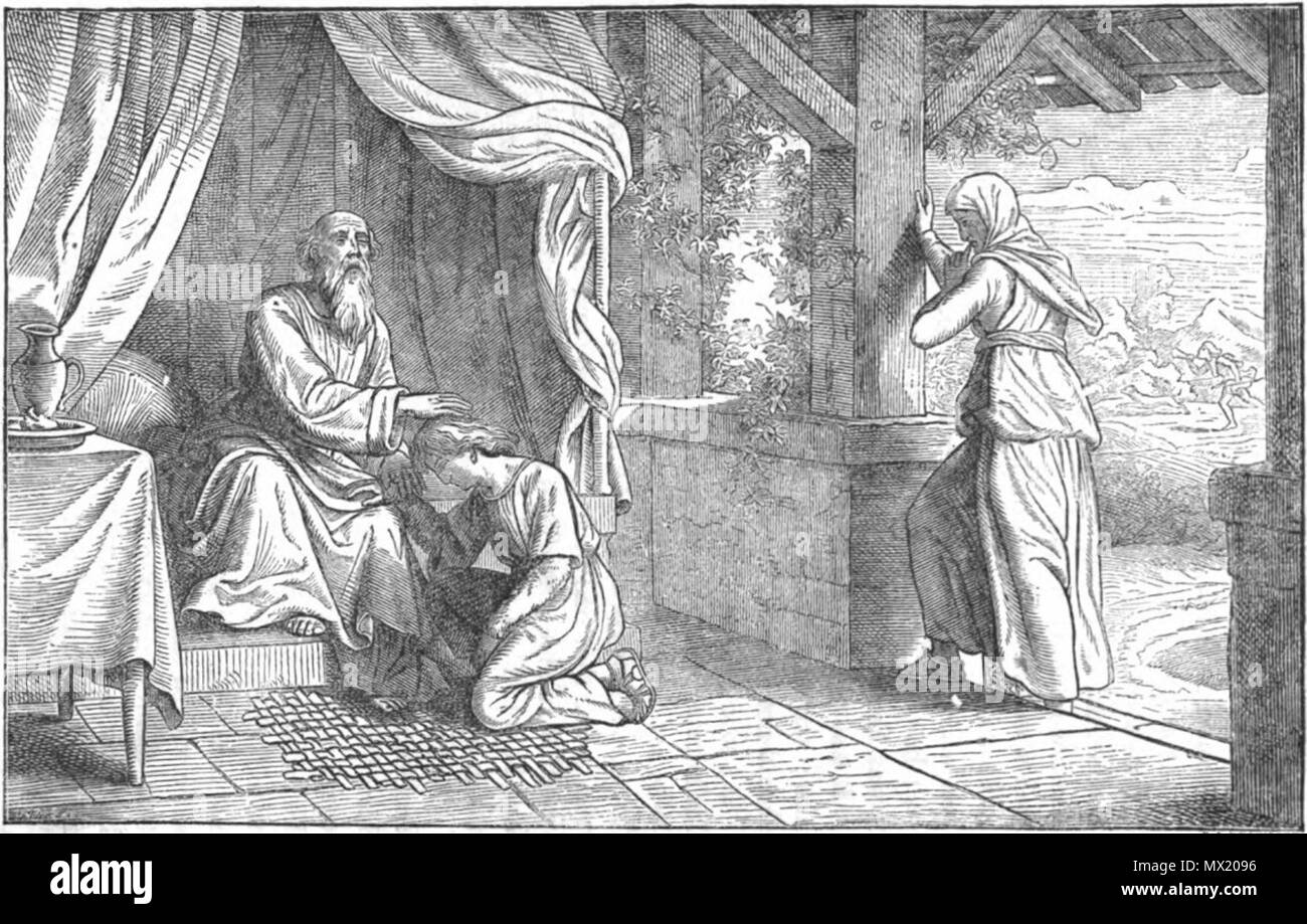 . Inglés Jacob tiene la bendición de Esaú. 1873. Unknown 305 lleva la