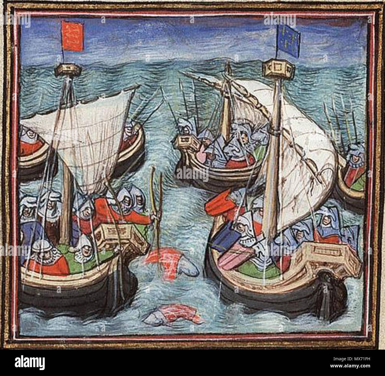 . Inglés La Batalla de Arnemuiden (septiembre de 1338) . Siglo 15