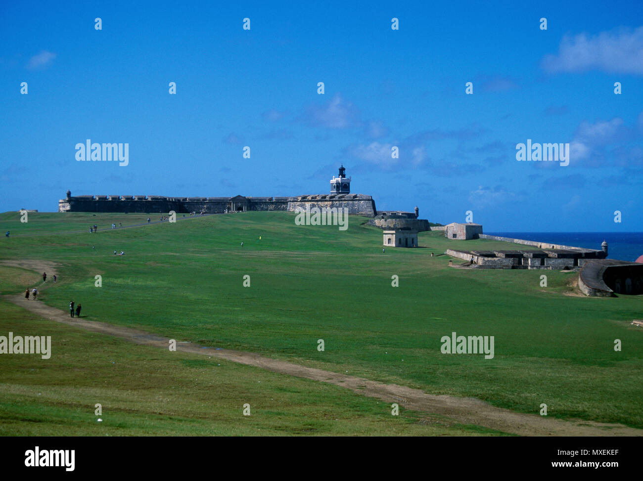 Ordenar San Felipe del Morro, Viejo San Juan, Puerto Rico Foto de stock