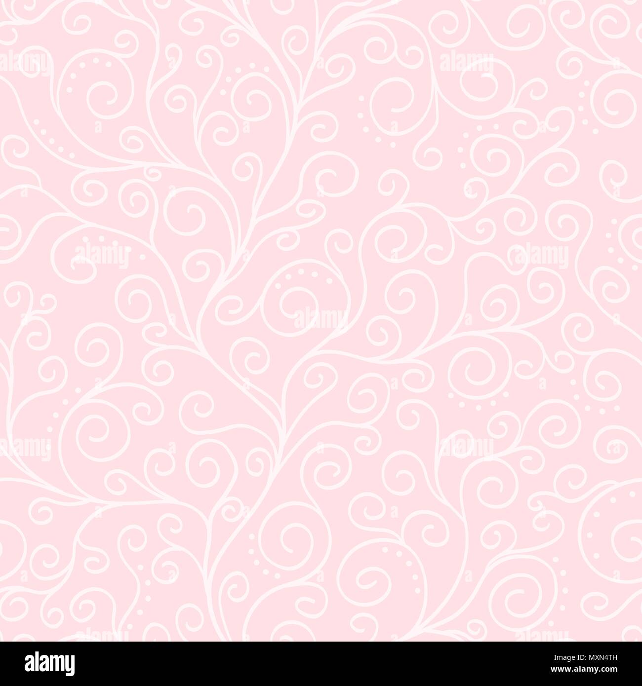 Vector de color rosa pálido con fondo blanco liana patrón perfecta Imagen  Vector de stock - Alamy