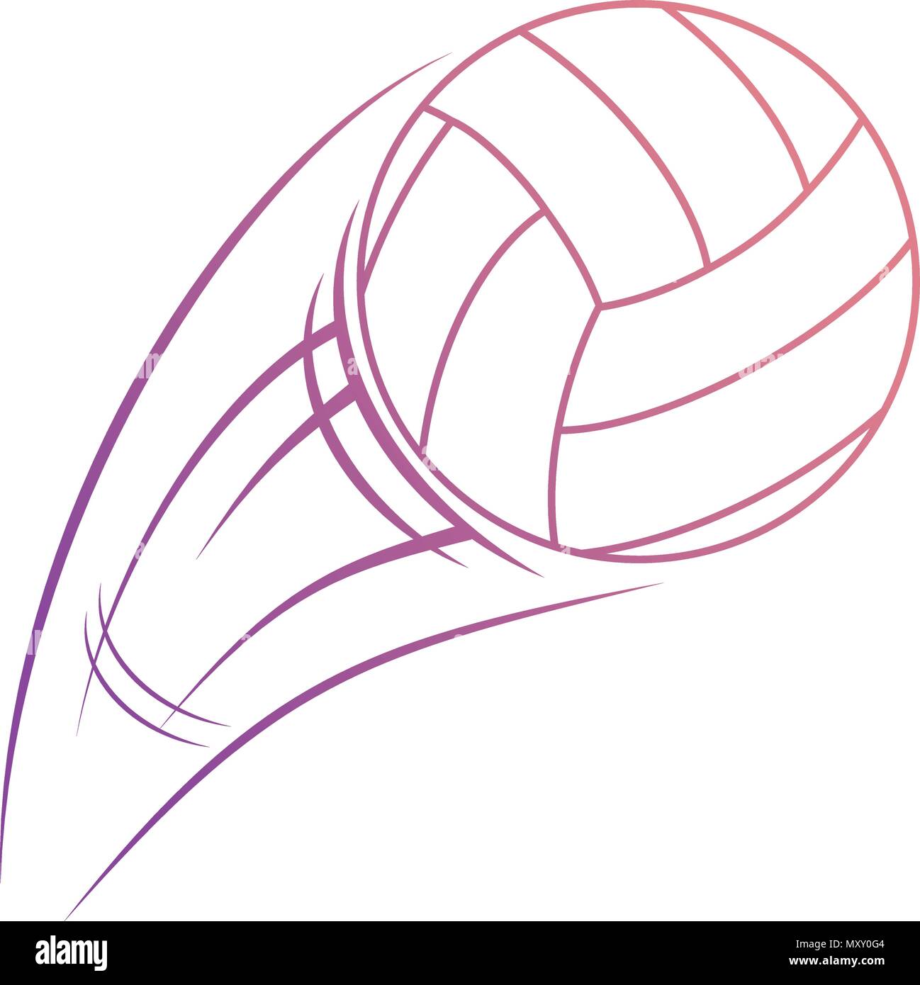Balón de voleibol icono aislado Imagen Vector de stock - Alamy