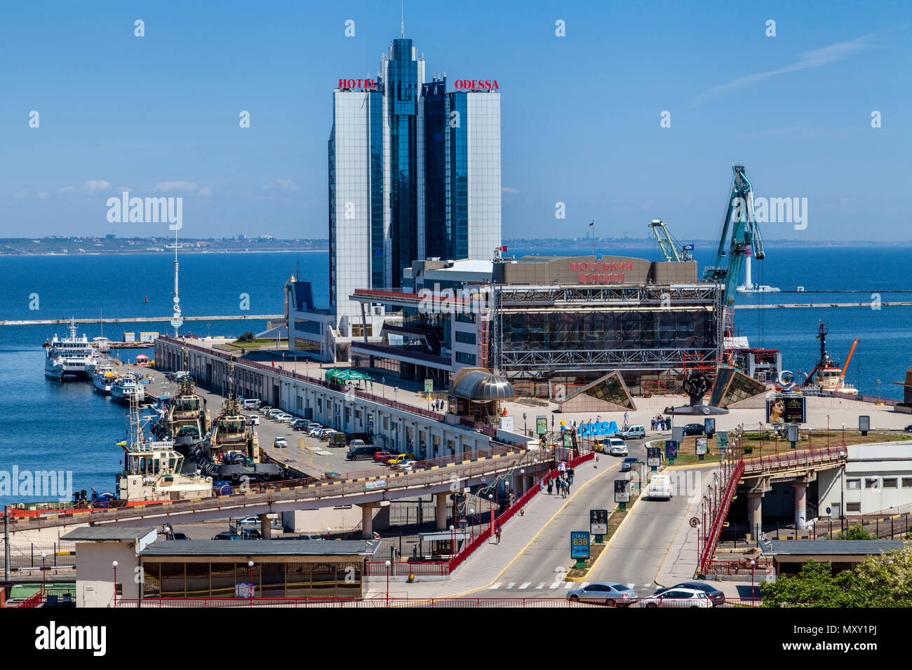El puerto de Odessa, Odessa, Ucrania Fotografía de stock - Alamy