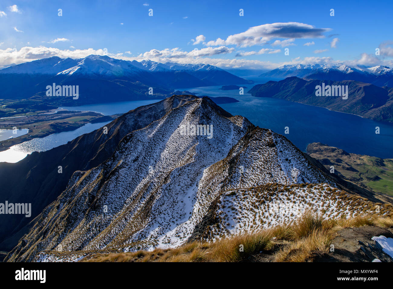 Roy's Peak, Wanaka, Nueva Zelanda Foto de stock