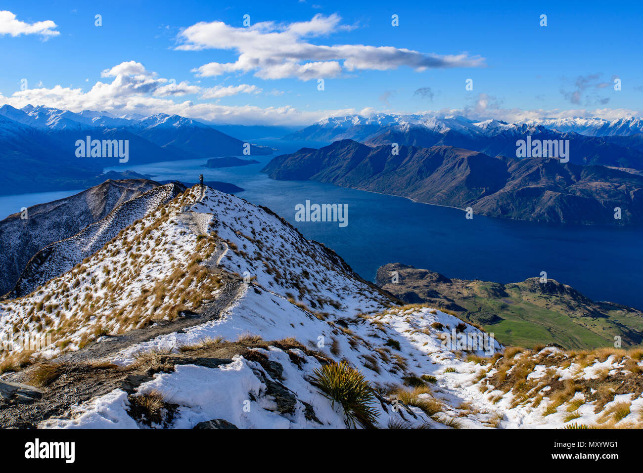 Roy's Peak, Wanaka, Nueva Zelanda Foto de stock