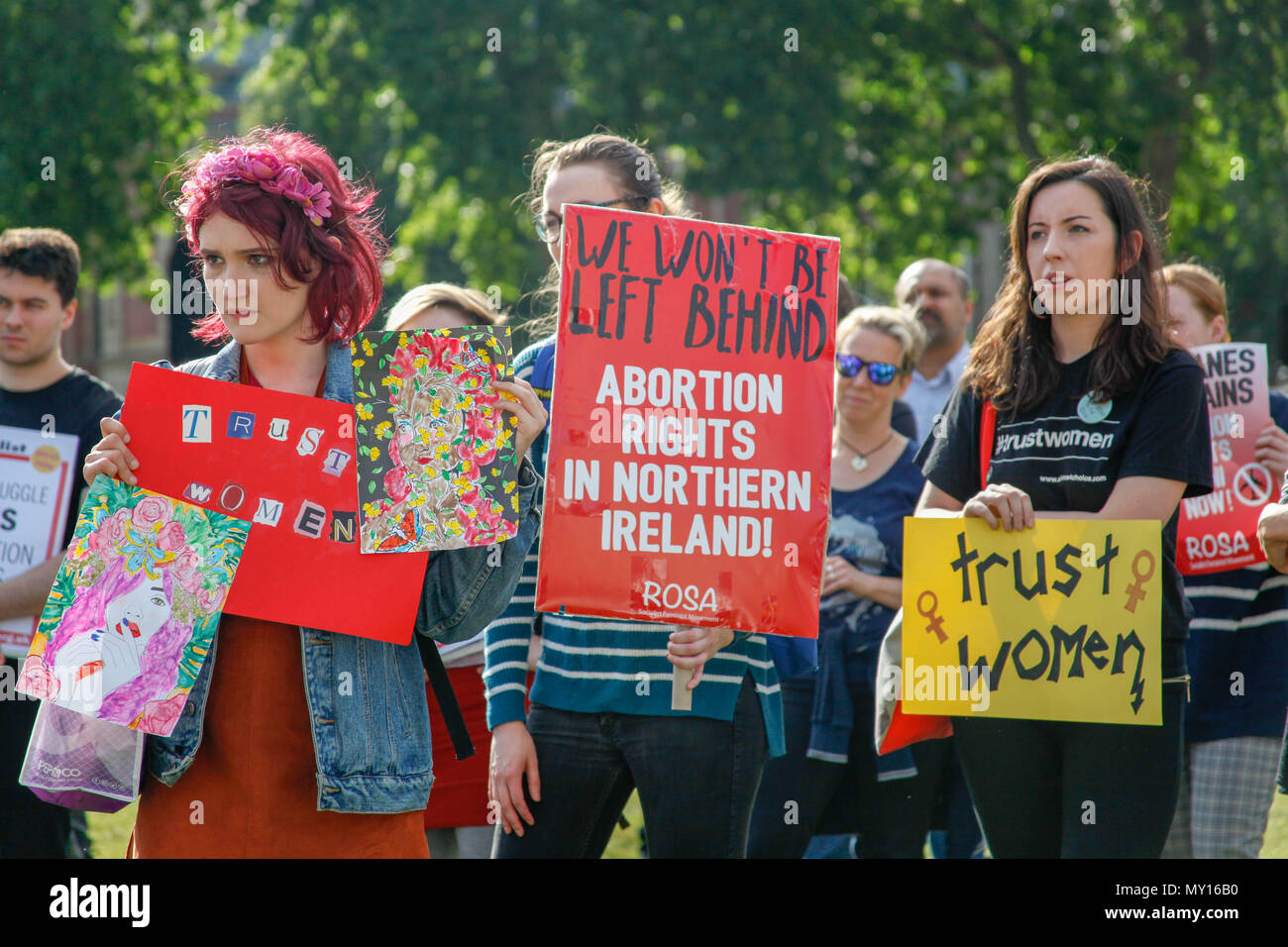 Londres, Reino Unido. El 5 de junio, 2018. El aborto en Irlanda del Norte los manifestantes Crédito: Alex Cavendish/Alamy Live News Foto de stock