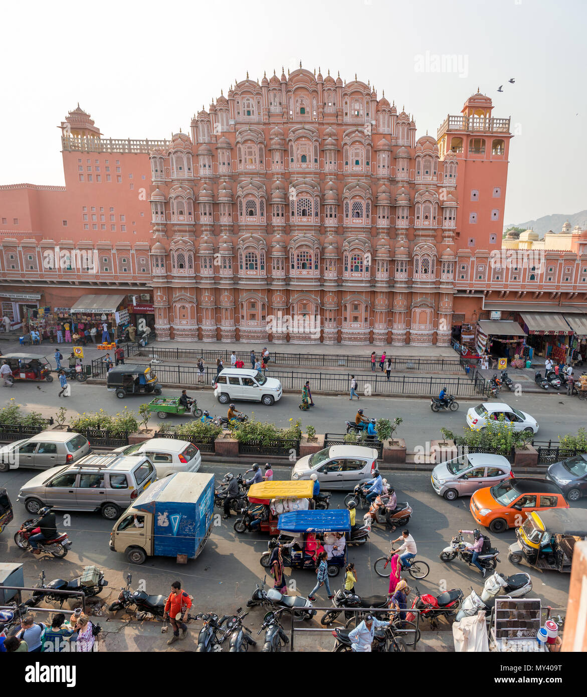 Hawa Mahal, Jaipur. Foto de stock