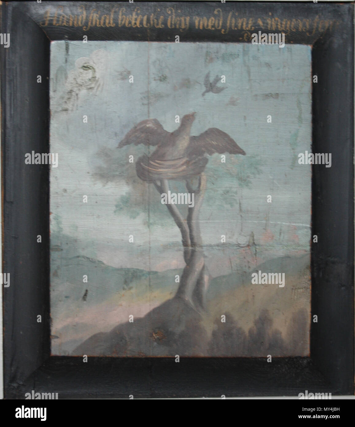 Ingles Pintura Alegorica Por Mogens Cristiana En La Iglesia Sortebrodre Thrane Viborg Dinamarca Texto El Le Y es que sus poderosas palabras contienen. alamy