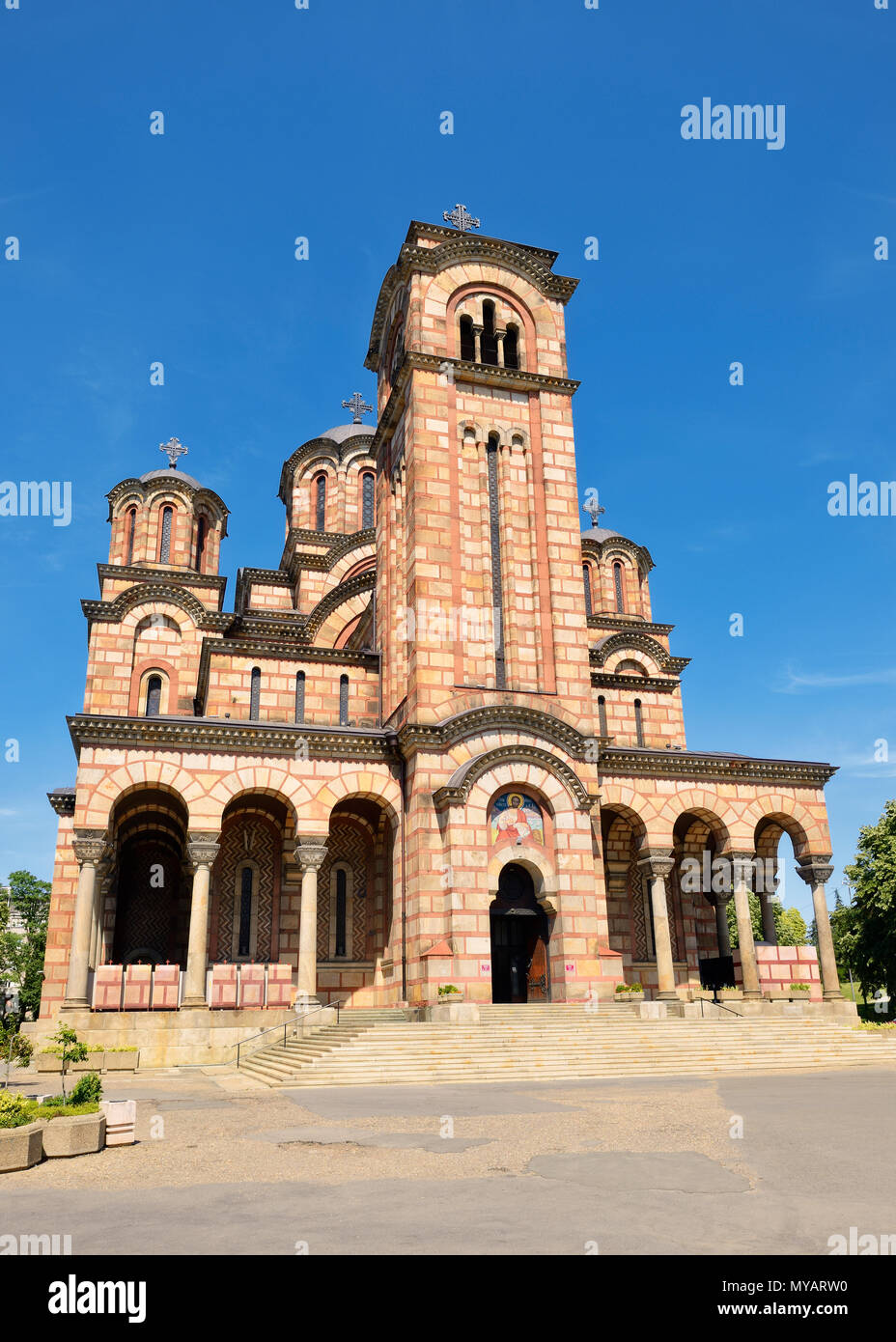 Iglesia de San Marcos, en Belgrado, Serbia Foto de stock