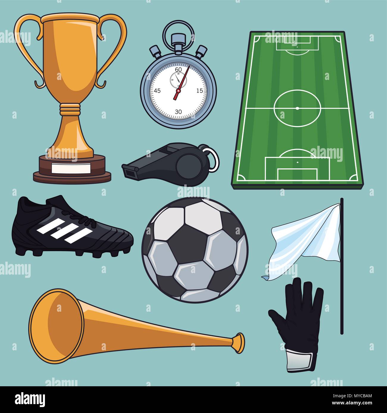 Página 4  Vectores e ilustraciones de Accesorios futbol para