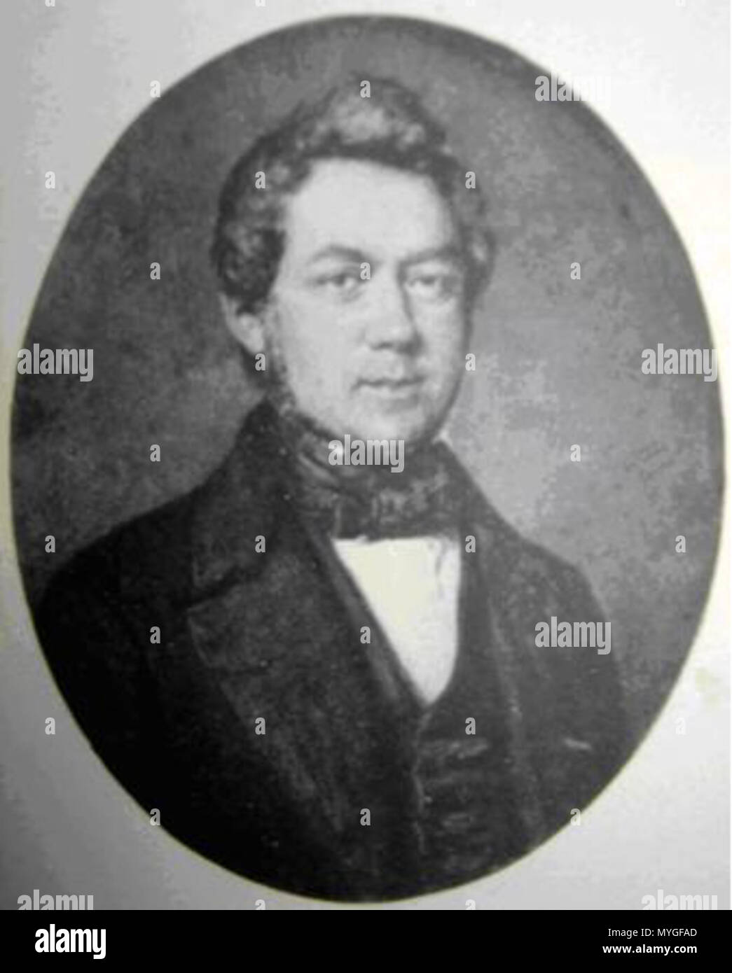 . Retrato de Jean Dollfus (1800-1887) por Josué Dollfus (1796-1887). circa 1850 (?). Josué Dollfus (1796-1887). 271 Jean Dollfus Foto de stock