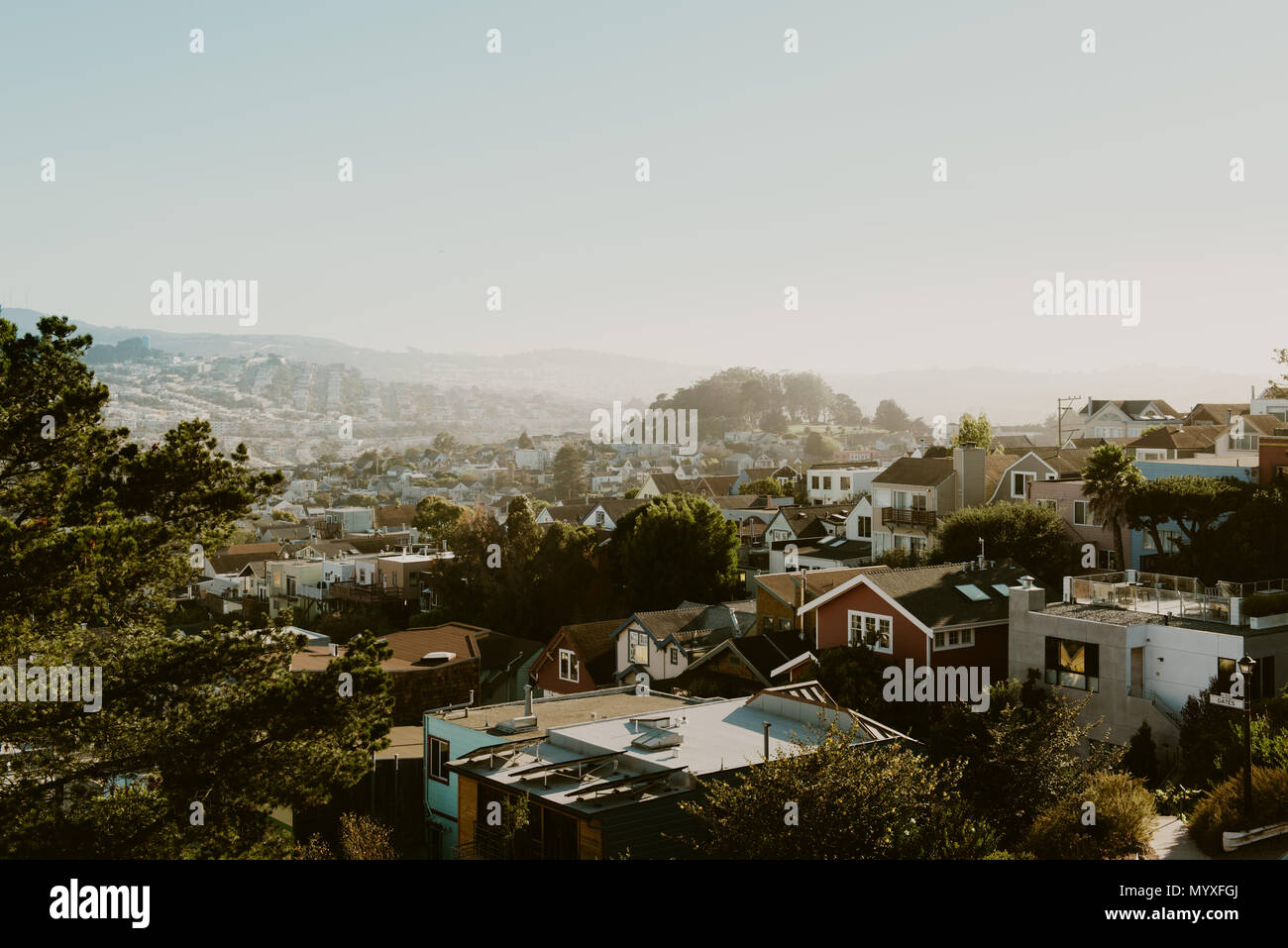 Vista de San Francisco Foto de stock