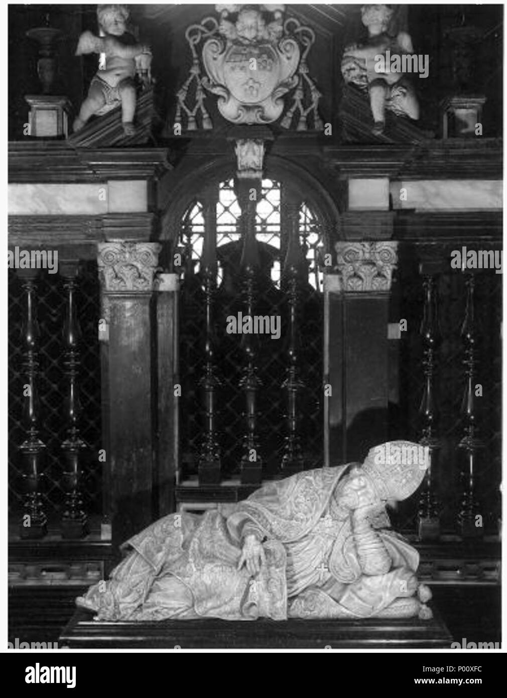 . Inglés la tumba de Monseñor Carolus Maes, por Rombaut Pauwels en la Catedral de San Bavo