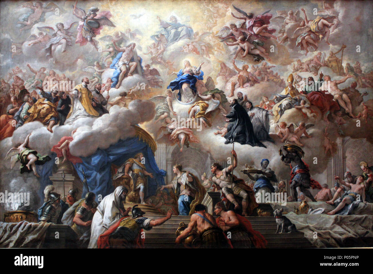 1710 15 de Matteis triunfo de la Inmaculada anagoria Fotografía de stock -  Alamy