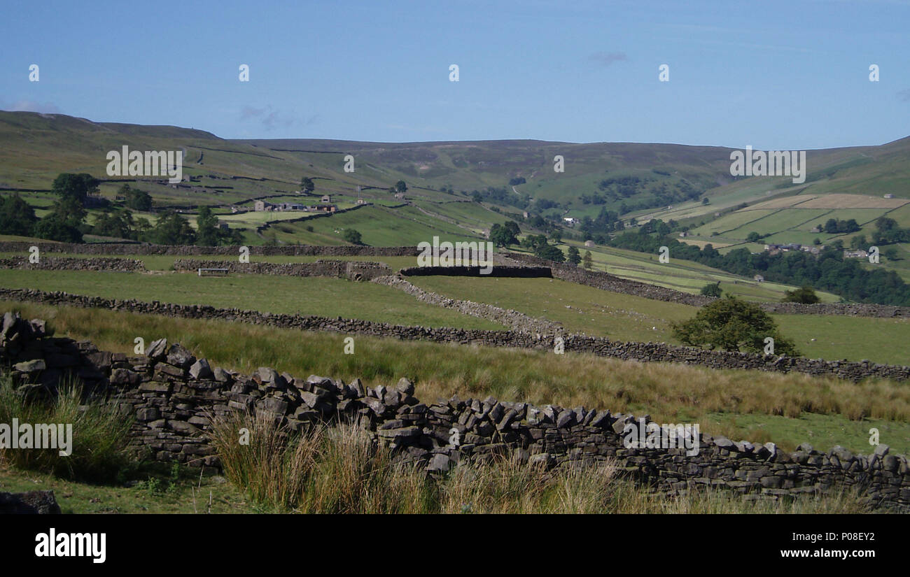 Aspectos de los valles de Yorkshire Foto de stock