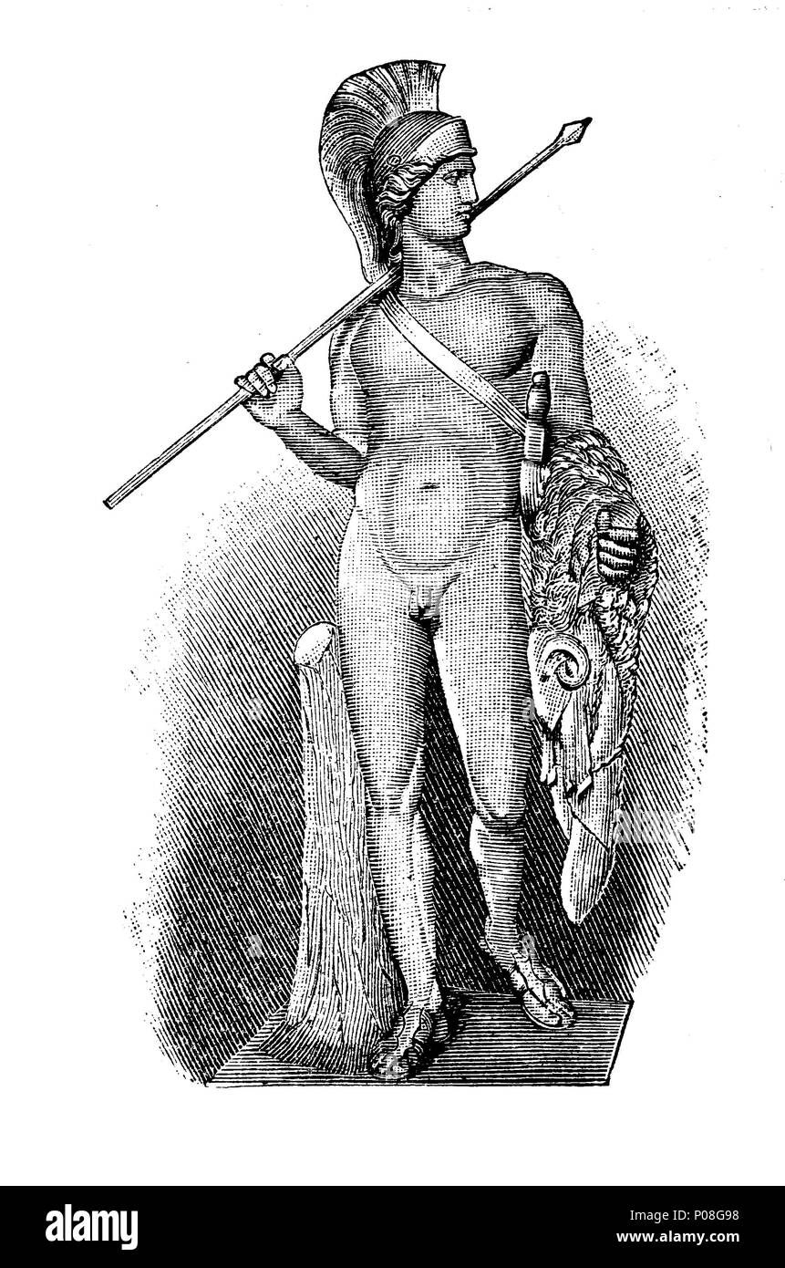 Torwaldsen: Jason, un antiguo héroe de la mitología griega, digital mejora la reproducción de una impresión original desde el año 1881 Foto de stock