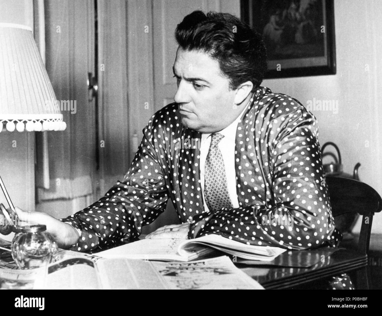Estrellas: Federico Fellini. Foto de stock