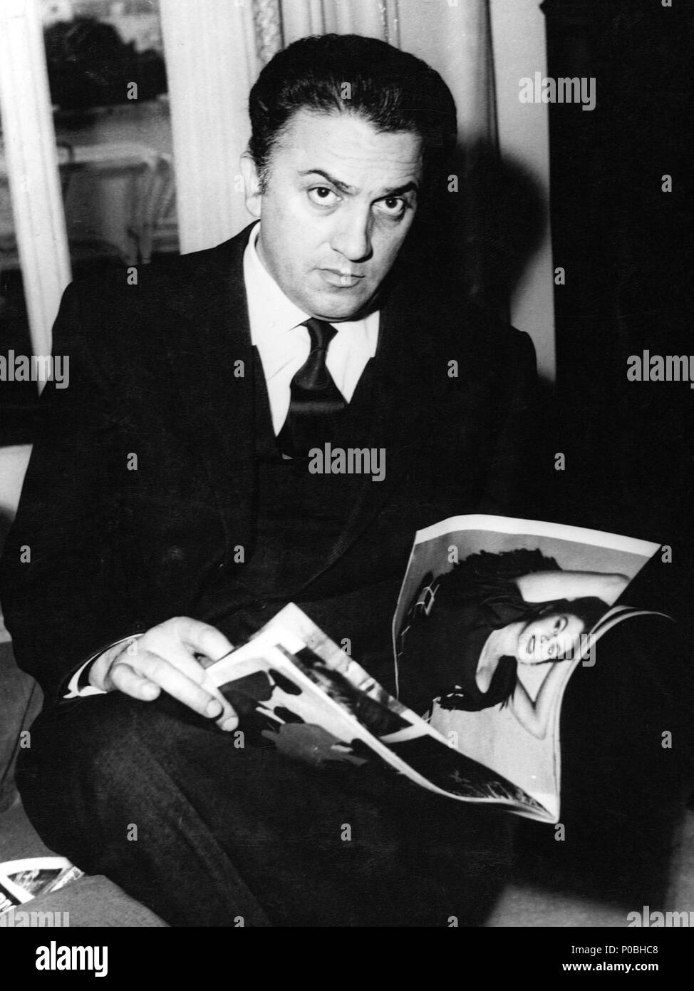 Estrellas: Federico Fellini. Foto de stock