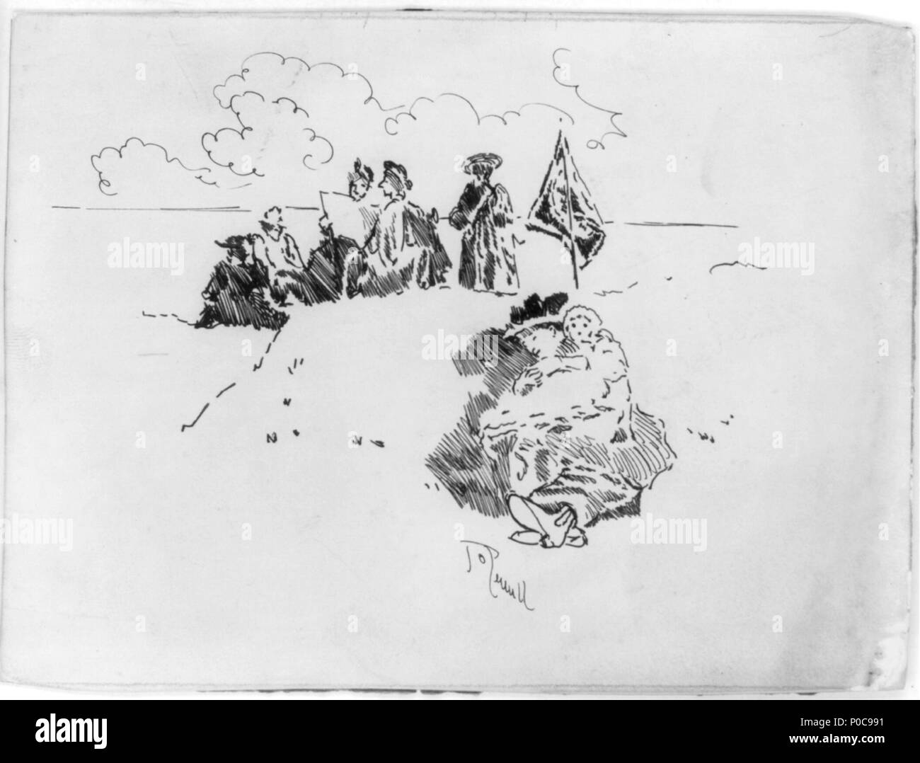 Ingles Titulo Dormido Resumen Medio 1 El Dibujo En Crema Junta De Lapiz Y Tinta Hoja 12 1 X 16 4 Cm 17 Joseph Pennell 1857 1926 Artista 3 Dormido Lccn Fotografia De Stock Alamy