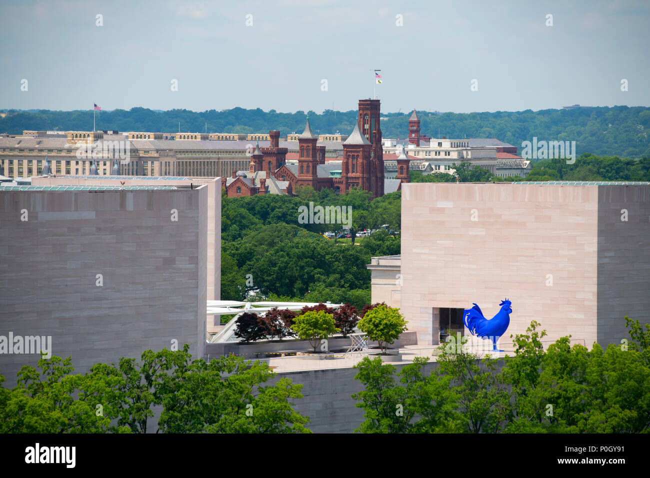 Ee.Uu. Washington D.C. museos en el Mall Nacional Smithsonian y Galerías Nacionales Foto de stock