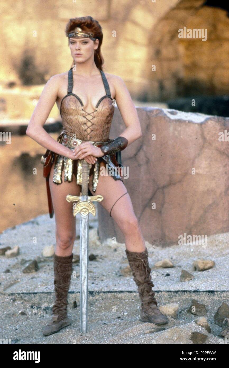 El título original de la película RED SONJA. Título en inglés RED