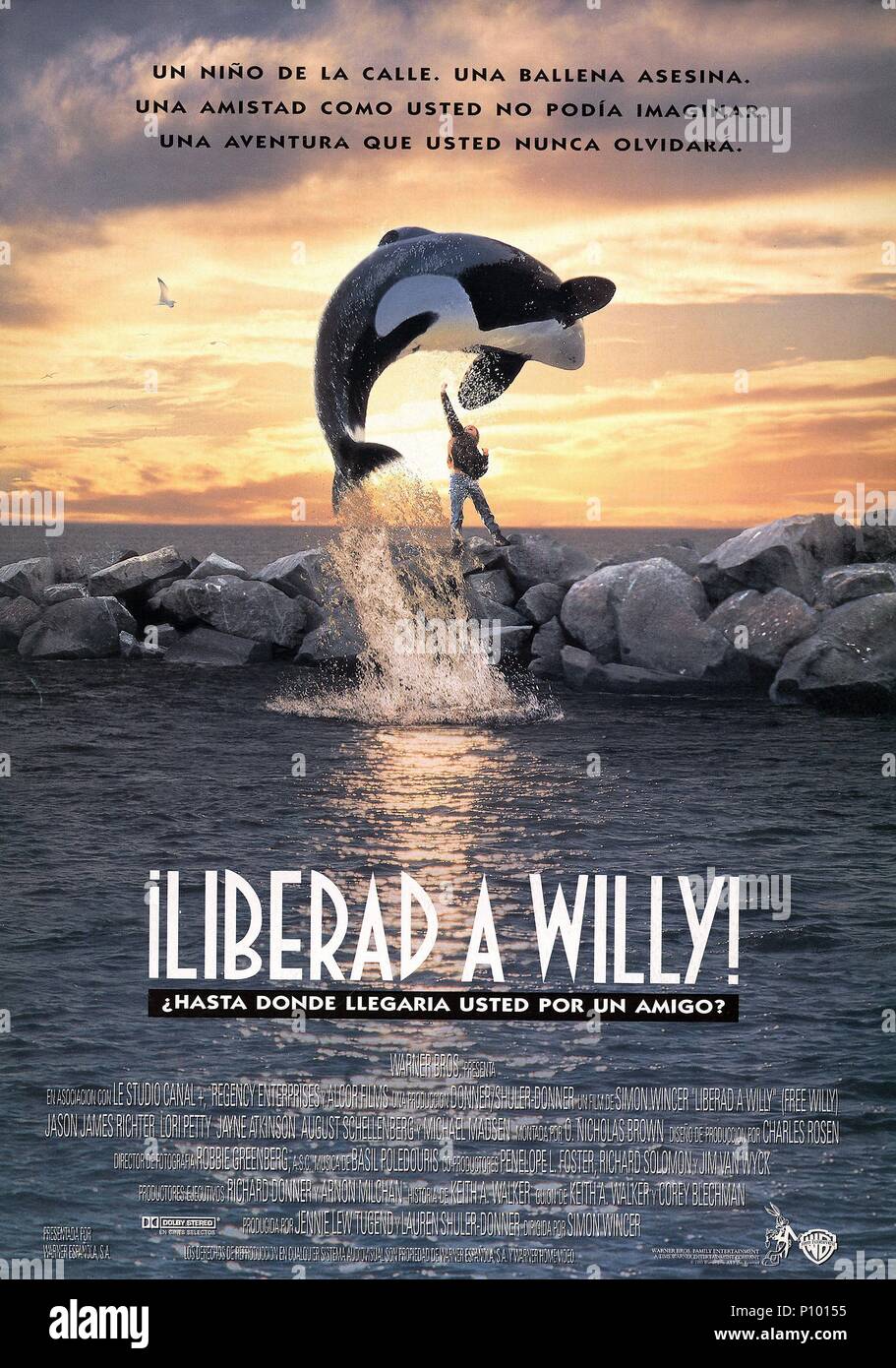 Pelicula Completa De Liberen A Willy 1 El título de la película original: Liberen a Willy. Título en inglés:  Liberen a Willy. El director de cine: SIMON WINCER. Año: 1993. Crédito:  Warner Brothers / Álbum Fotografía de stock - Alamy