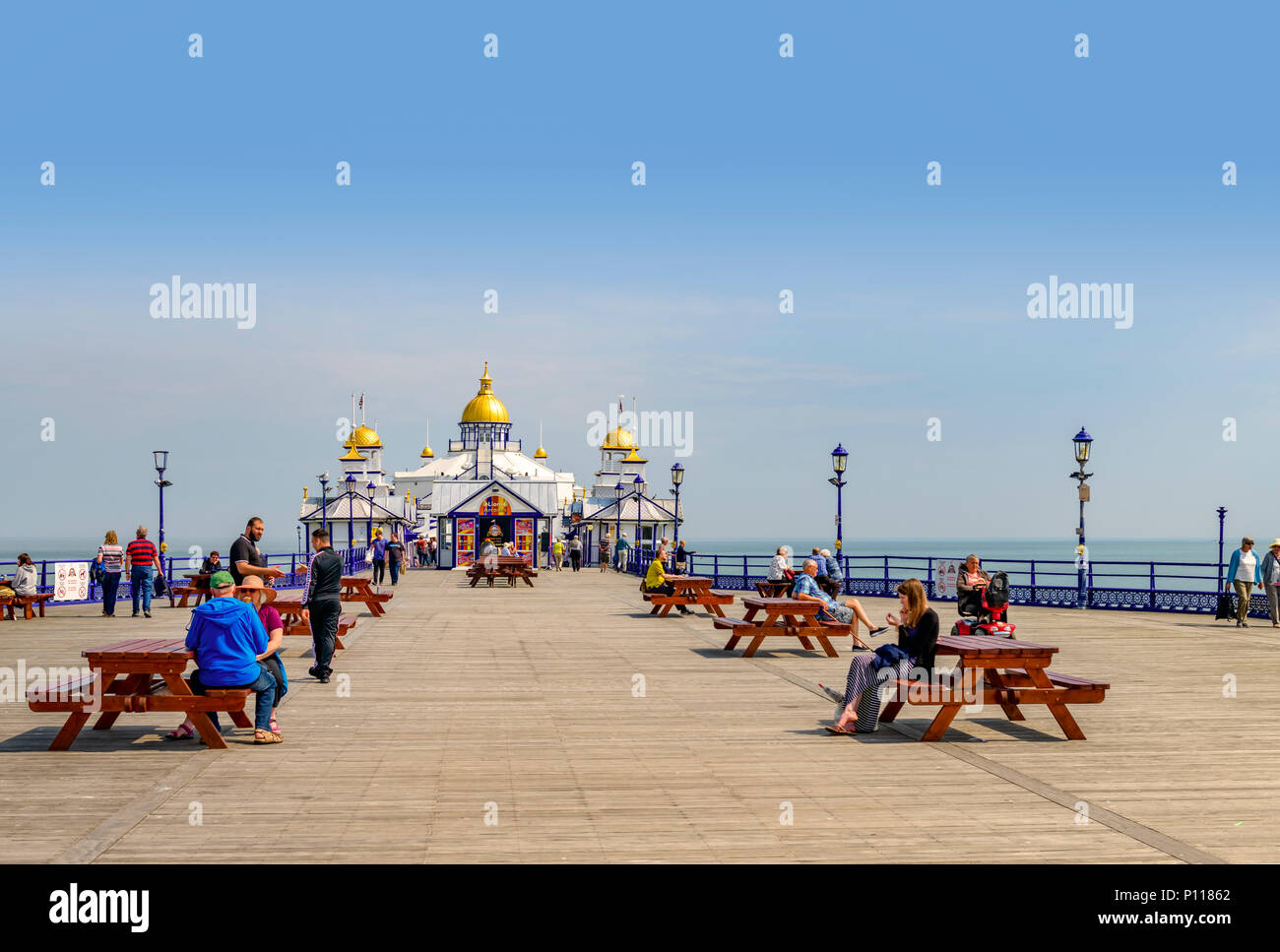 Eastbourne pier East Sussex Foto de stock