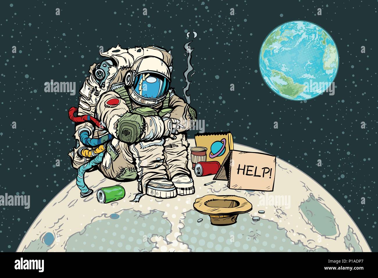 Astronauta en la luna Imágenes vectoriales de stock - Alamy Astronauta en la luna Imágenes vectoriales de stock - Alamy