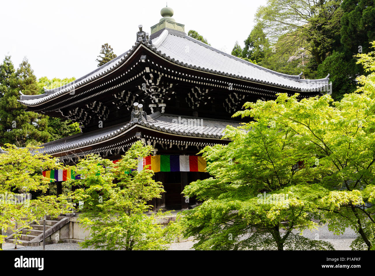 Repositorio Kyozo o Sutra del complejo del Templo Chion-in, Kyoto, Japón. Foto de stock