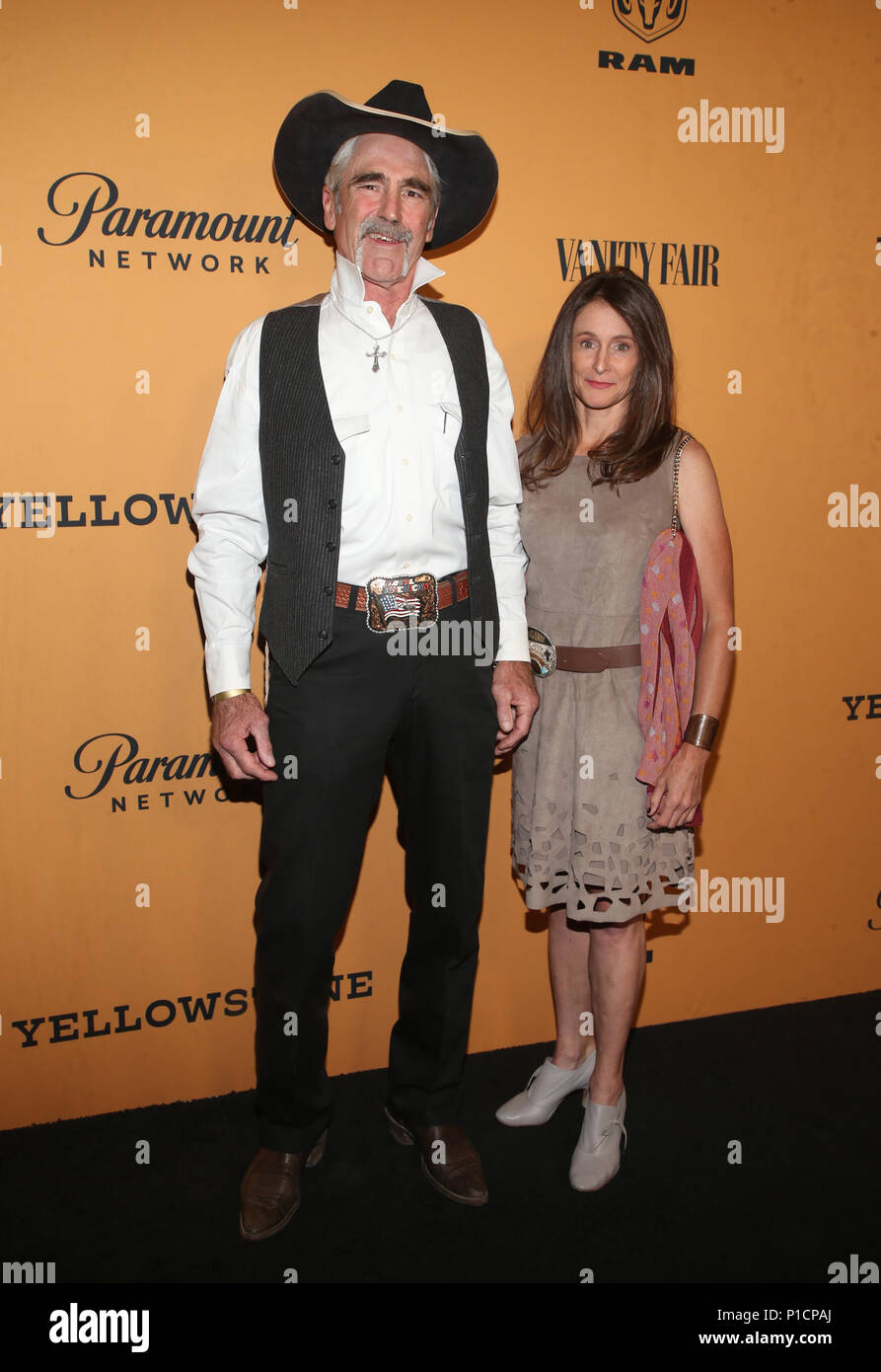 LOS ANGELES, CA - 11 de junio: los huéspedes, en el estreno de Yellowstone en Paramount Studios en Los Angeles, California, el 11 de junio de 2018. Crédito: Faye Sadou/MediaPunch Foto de stock