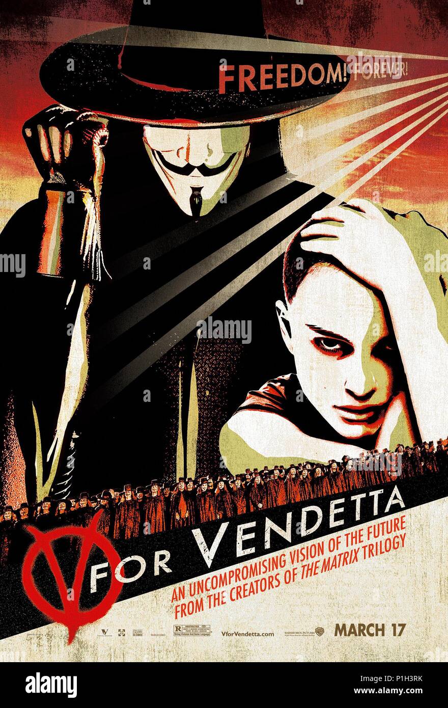 HUGO WEAVING in V FOR VENDETTA (2005), directed by JAMES MCTEIGUE. -  SuperStock