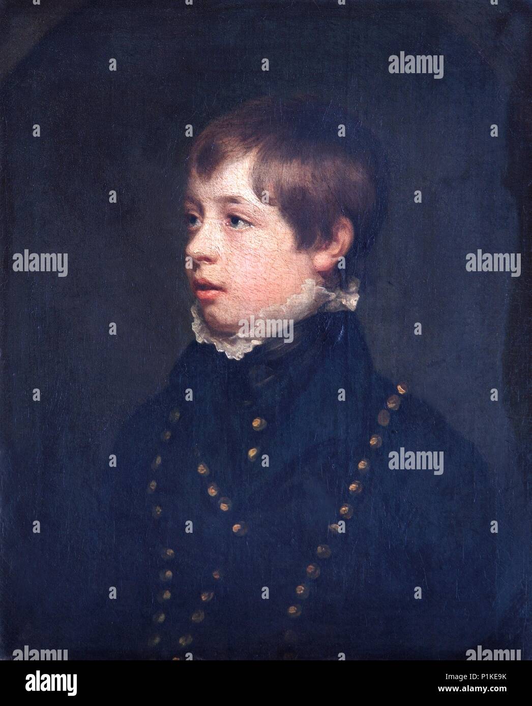 Retrato de niño actor inglés William Henry West Betty, c1805. Artista: Desconocido. Foto de stock