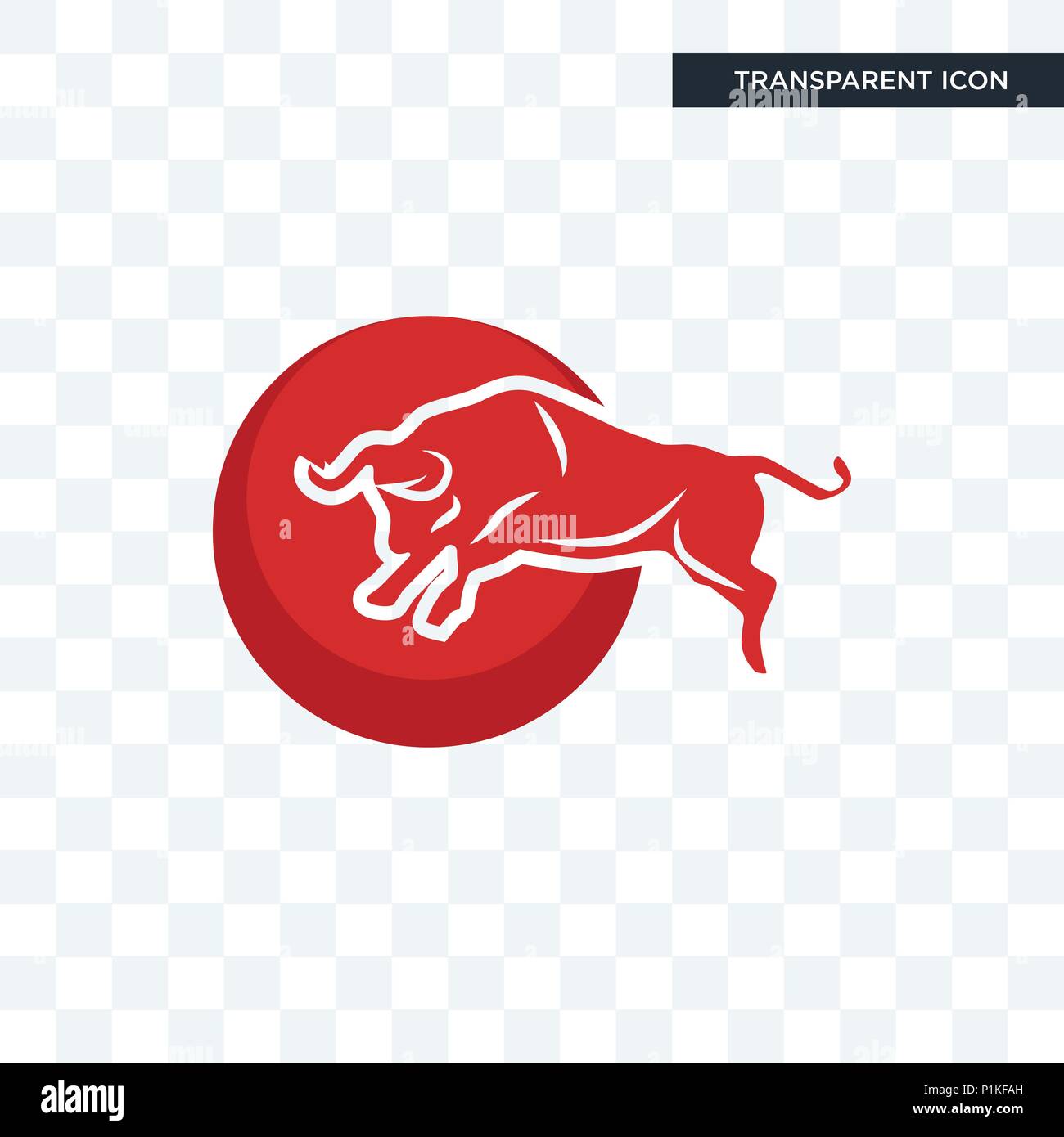 Bull Icono Vectorial Aislado Sobre Fondo Transparente Bull Concepto Logotipo Imagen Vector De Stock Alamy