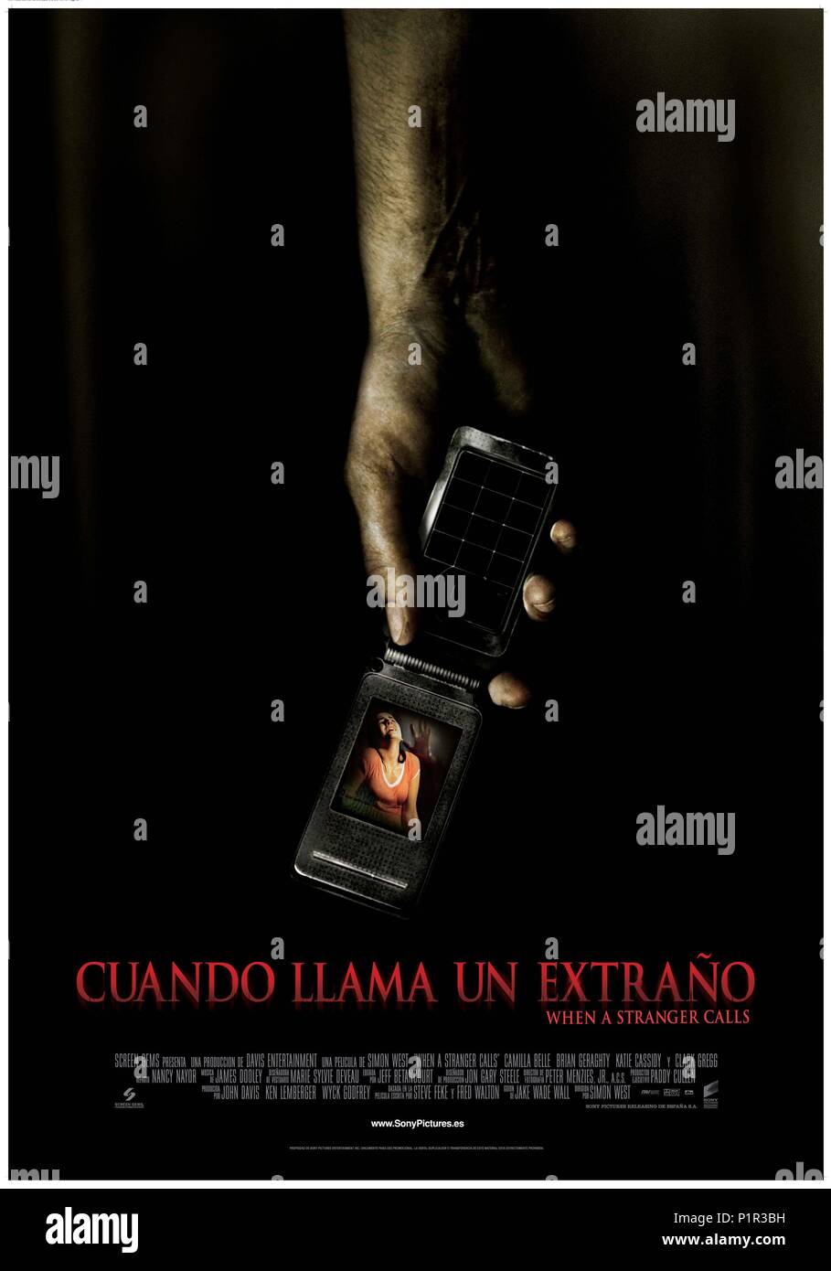 El título original de la película cuando un extraño llama. Título en inglés cuando un extraño