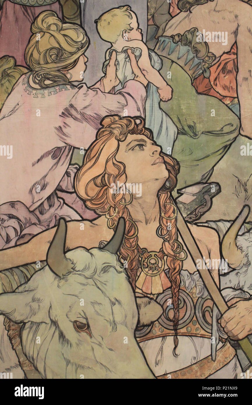 . Norsk bokmål: Alfons Mucha fotografert i Praha. Inglés: Alphonse Mucha fotografiado en Praga. 7 de mayo de 2014, 14:51:31. Alphonse Mucha (1860-1939) Nombres alternativos Alphonse Maria Mucha Descripción Czech-Austro-Húngaro, cartelista lithographer, fotógrafo, diseñador gráfico, pintor y diseñador de sellos fotógrafo checoslovaco, pintor, ilustrador y patriota. Aparte de su producción artística fue un defensor para la unificación de Czekoslovakia para que él diseñó los primeros billetes en 1918. Fecha de nacimiento/defunción 24 de julio 1860 14 de julio de 1939 Lugar de nacimiento/DEAT Foto de stock