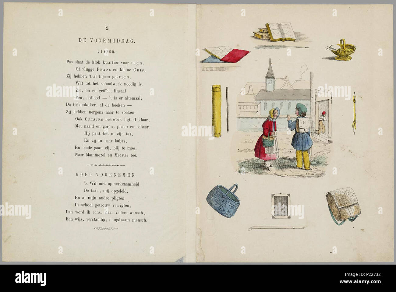 Het Lieve Boek Waarin Beschreven Vindt Men En Afgebeeld Naar T Leven Met Plaatjes Gekleurde Fraai