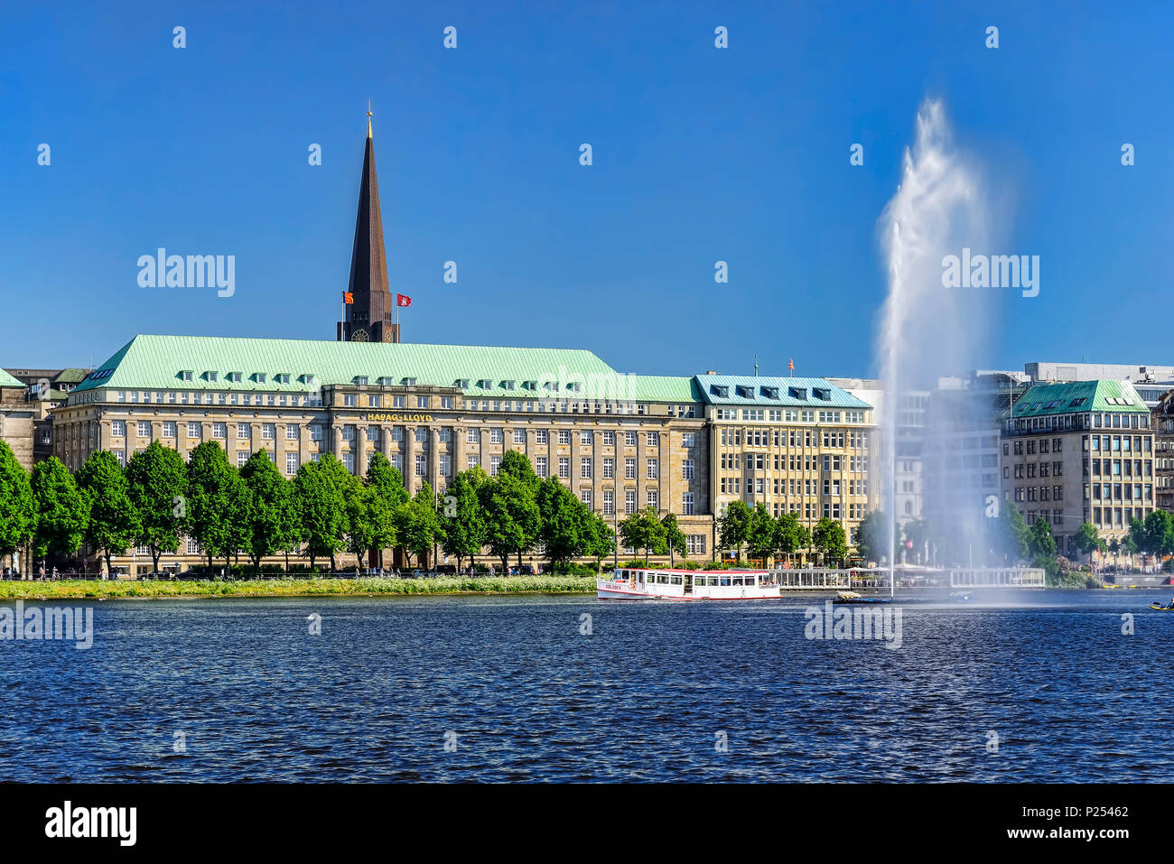 Alemania, Hamburgo, Ciudad Vieja, Hapag Lloyd, sede de la compañía Foto de stock