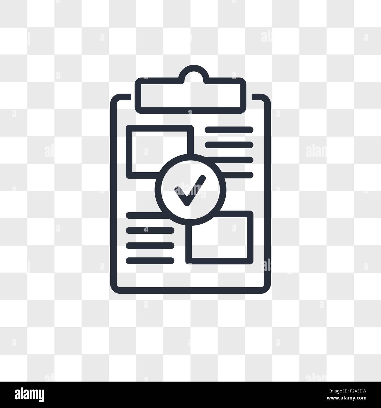 Prueba de concepto icono vectorial aislado sobre fondo transparente