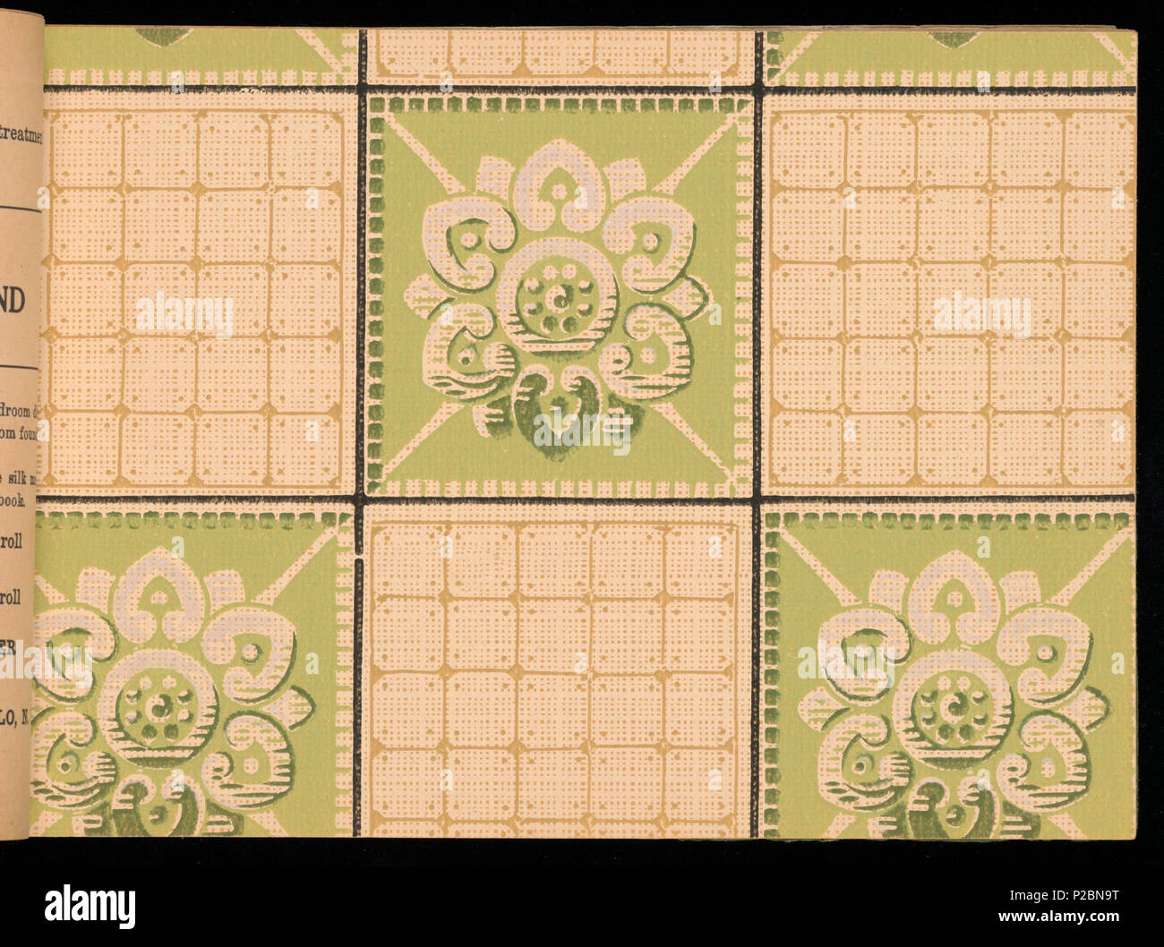 . Inglés Ejemplo de libro, el libro de papel tapiz Larkin, nº 4, ca