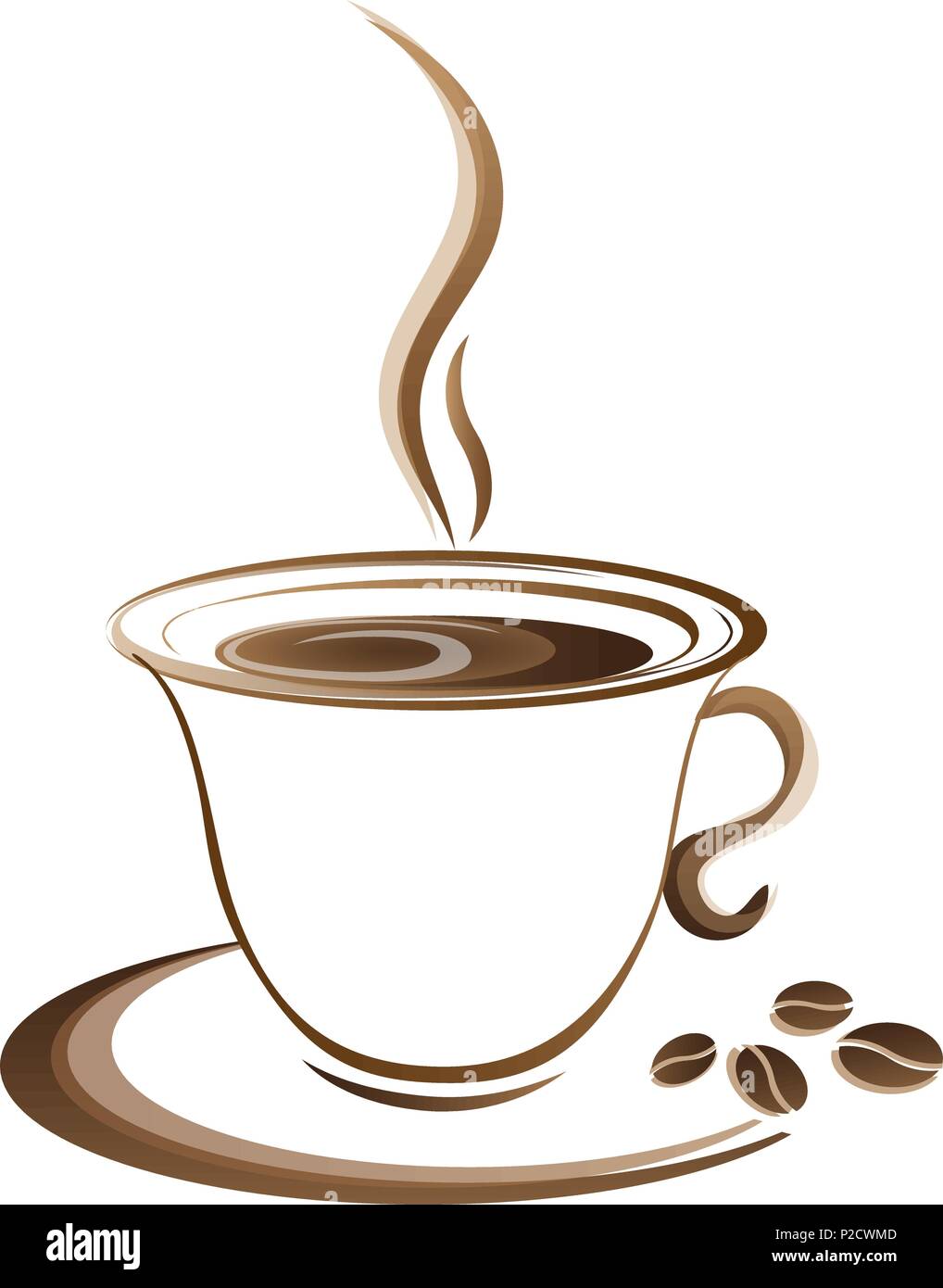 Vectores de taza de cafe vector fotografías e imágenes de alta resolución -  Alamy