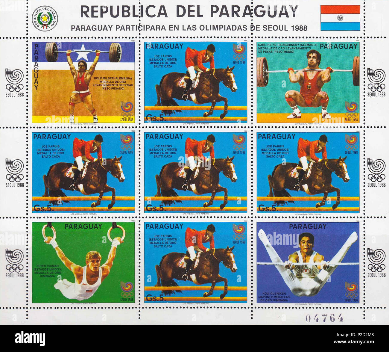 . Juegos Olímpicos de 1988 . 1986. Desconocida 2 1988 Juegos Olímpicos